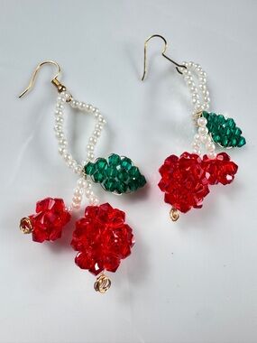 Zara crystal Cherry’s Earrings